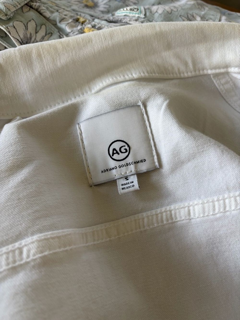 AG Adriano Goldschmied White Denim Robyn Jacket - Picture 12 of 12